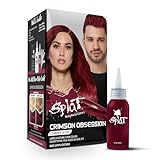 Splat Crimson Obsession Semi Permanent Hair Dye Kit with Bleach, 1 Application, Includes Red Hair Dye, Oxide & Bleach Powder, Vegan & Cruelty Free Hair Color