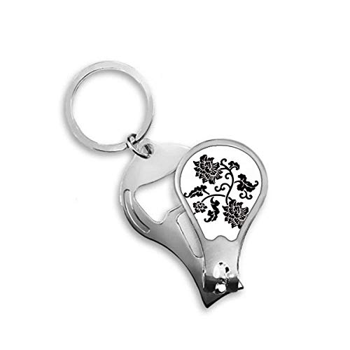 Coupe-ongles robuste fleurs noires de plante DIYthinker pour coupe nette et précise