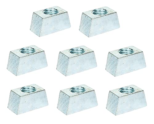 TERF® M10 Heavy Duty Wedge Nut M10 (10mm) Standard Vee Nut Steel - Pack of 8
