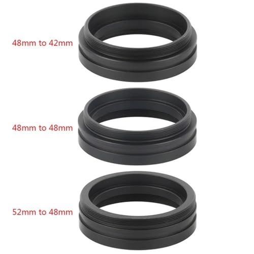 Anillo adaptador de objetivo con rosca M48 para microscopio estereoscópico zoom 5