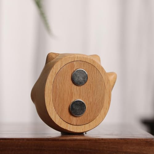Carillon à vent créatif sonnette de porte magnétique en bois - 8