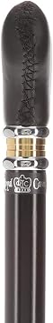 Royal RC Canes Soft Derby Handle Walking Cane Genuine Leather Grip, Leather-Wrapped & Unique Wood Shaft, Two-Tone Collar Stylish Gift for Men & Women
