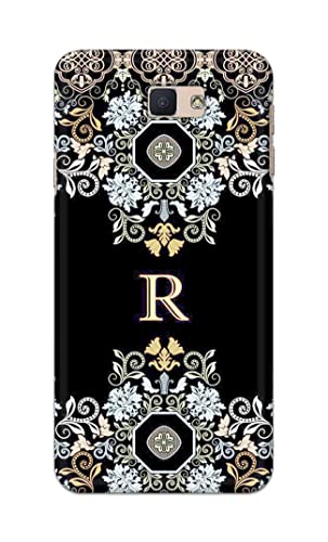 Image of PRINTFIDAA Name II Initial II Letter Floral Pattern Alphabet R Printed Designer Hard Back Case Cover for Samsung OnNxt / J7 Prime / J7 Prime 2 / On7 Prime / On7 (2016) -(VD) MVN1007