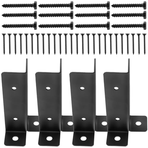 SUPVOX Base di Fissaggio per Cassette Postali Esterno in Metallo Robusto Supporto Livellante per Pali Recinzione e Ringhiere Resistente e Durevole per Protezione Fondamenta