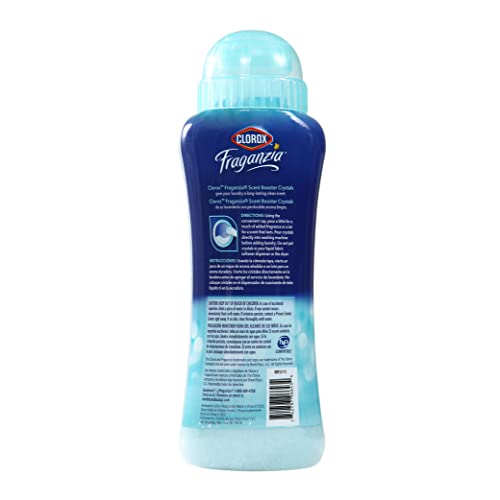 Image of Clorox Fraganzia Laundry Scent Booster Crystals in Ocean Scent - Scented In-Wash Freshener Beads for Fresh, Clean, Great Smelling Clothes and Linens, 18 Oz - 4 Pack