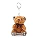 GK-O Cute Bear Animal Plush Doll Hanging Keychain Phone Pendant Bag Keyring Small 10CM (Brown Plaid)