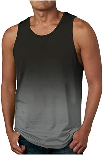 NaRHbrg Palm Tree Tanks Tops for Mens Cool Printed Graphic Sleeveless Tank Top Muscle Shirt for Workout Gym Jogging Men's Slim-Fit Tank Top Summer 3D Graphic Sleeveless