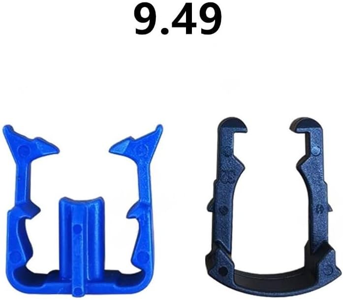 9.49mm Black Blue Plastic External Fuel Line Hose Retainer Clip Fit For Jeep Wrangler Compass 1 Set