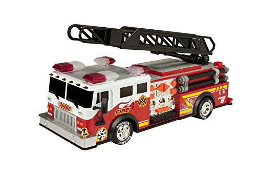 Toy State 14" Rush And Rescue Police And Fire - Hook And Ladder Fire Truck #TOP1