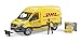 Bruder 02671 Mercedes Benz MB Sprinter Delivery Van with Driver Figure, Pallet Cage and Packages