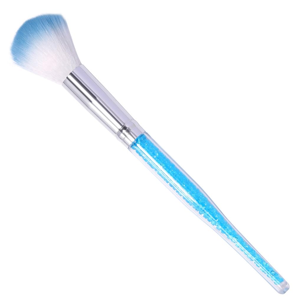 Nagelwerkzeuge Nagelbürste Nagelstaubpinsel Kristall Langer Griff Make-up Rougepinsel Make-up Puderpinsel