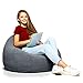 Aiire Puff de Salon Moderno de Diseño - Puf Gigante XXL con Relleno Incluido para Decoracion Habitacion Juvenil - Bean Bag Gamer, Infantiles o Cojin de Suelo Grande Gris