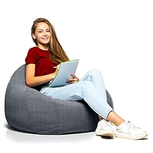 Aiire Zitzakhoes voor woonkamer, modern, reuzenpoef zonder vulling, inclusief voor gamers of tienerkamer, decoratie…