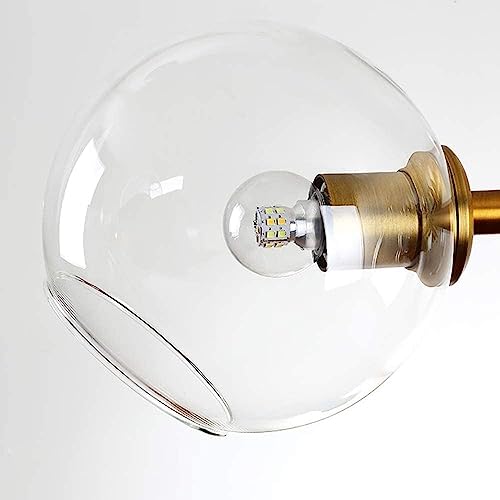 Lustre spoutnik doré 8 branches style moderne mi-siècle - 4