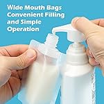 TailaiMei 12 Pieces Travel Pouches for Toiletries, TSA Approved Portable Travel Size, Refillable Stand Up Pouch for Shampoo/Conditioner/Lotion (1.7 &3.4 oz) - Image 4