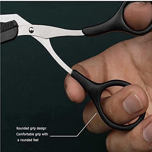 Professional Eyebrow Trimmer Scissors with Comb, Trimmer Eyebrow Eyelash Hair Remover Cut Scissors Eyebrows Shaping Eyebrow Trimming Tool Beauty Tool for Men Women (black)