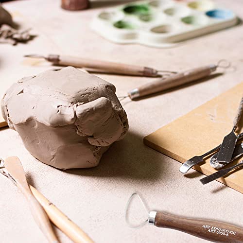 Art Advantage Wide Loop Sculpting Clay Tools - 1.75" Tool - Clay Tools For Sculpting Polymer, Pottery, Ceramic, Modeling - Clay Sculpting Tools Professional - Clay Pottery Tools For Carving - Clay #TOP4