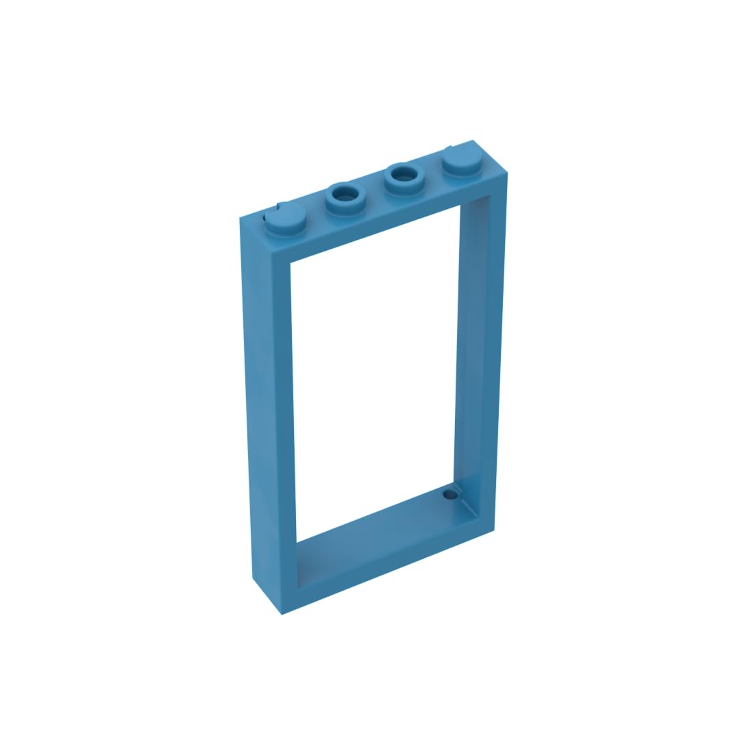 Gobricks 60596 Door Door Frame 1x4x6 Type 2 10 Pieces GDS-874 Compatible with Lego Building Blocks Color:Dark Azure โ image 1