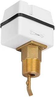 STFS-25 Fully Sealed Water Flow Sensor Switch NPT Thread SPDT Contacts 6-380V Liquid Flow Controller with 4Pcs Blades