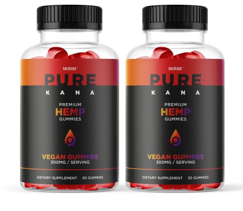(2 Pack) Pure Kana Gummies, Purekana Gummies for Men & Women, 2 Bottle Package, 60 Day Supply