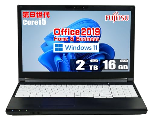 �y�����ςݕi�z�x�m�� FMV LIFEBOOK A579 / ��8���� Core i5 8265U / SSD 2TB / ������ 16GB / MS Office 2019 / Windows 11 / Web�J���� Wi-Fi Bluetooth �e��