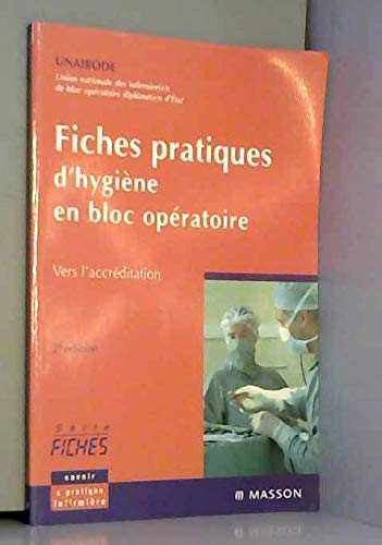 livre Fiches pratiques d'hygiène en bloc opératoire