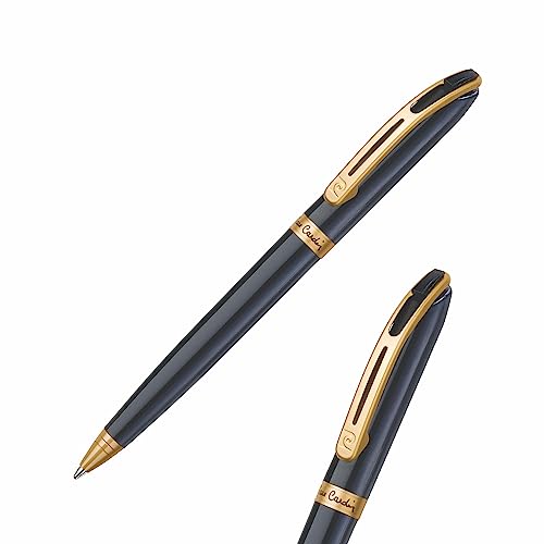 Image of Pierre Cardin Premium Monte Rosa Satin Gold Finish Ball Pen With Twist Mechanism | Ideal For Rakhi & Festive Gifting | Blue Ink