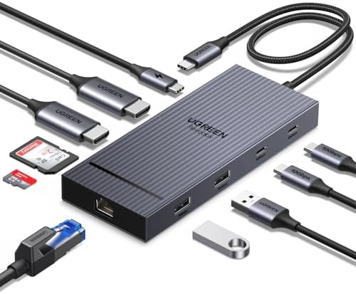UGREEN Revodok Docking Station 10 em 1 com Tela Dupla, Hub USB-C ...