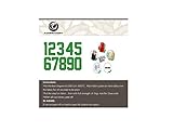 Fanbrilliant 8 Inch Heat Transfer Numbers Kit 0 to 9 for Sports Jerseys T-Shirt Iron on Numbers for...