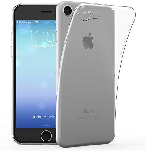 esorio Apple iPhone 7 case with camera protection + lightning dust protection in clear