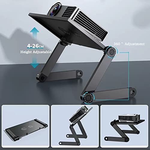 Soporte ajustable para proyector con trípode y bandeja retráctil miniatura 5