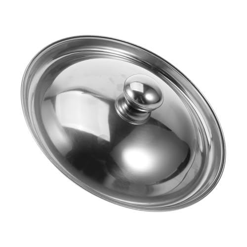 Amosfun Stainless Steel Chamber Pot Lid for Hospitals and Homes, Easy to Store, Odor-Free Replacement Cover Suitable for Household Spittoons and