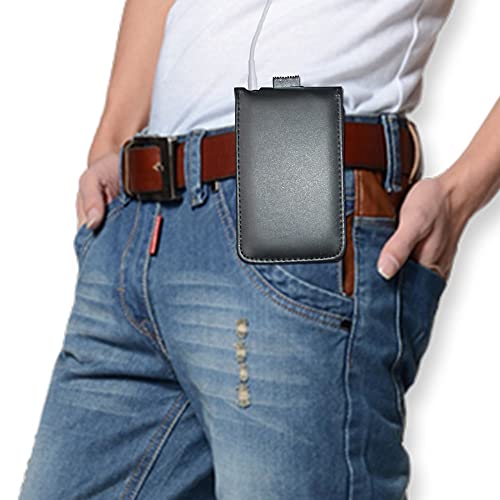 Hal V-Top Leather Case For Apple Ipod Video Classic 80G 120G 160G 60G Classic Protective With Movable Belt Clip Black #TOP6