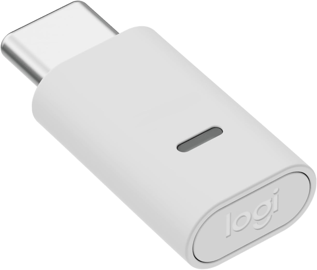 Logitech Zone USB-C Receiver, Bluetooth 5.2, 50m Range, Compatible with Zone Wireless 2/Vibe/305/950 Headsets,Purple LED -Off White
