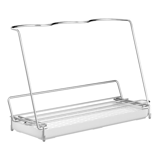 Poyway ボトルスタンド 折畳式ジャグボトルスタンド 水筒 スタンド 省スペース 滑り止めバー付き 水切りトレー付き 水切りラック 水筒たて 水筒干し コップ マグボトル 乾かす