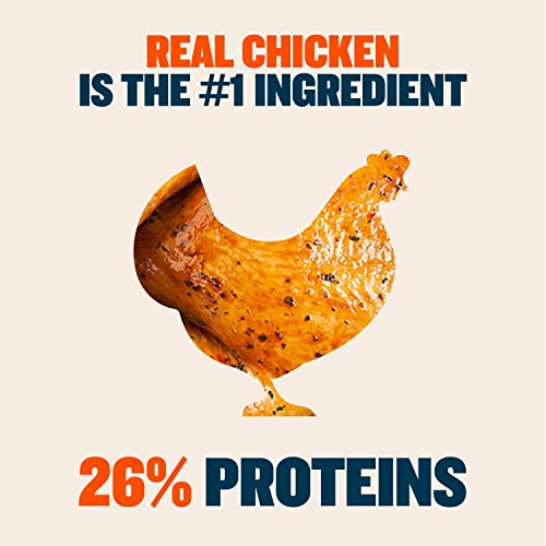 Bully Max Classic Fresh Catch Chicken, Rice & Fish Recipe - Slow-Cooked, Nutritious Puppy & Dog Food, Large Kibble Wholesome Dog Food, Natural Dog Food w/Added Vitamins, Minerals, & Nutrients, 12 lbs