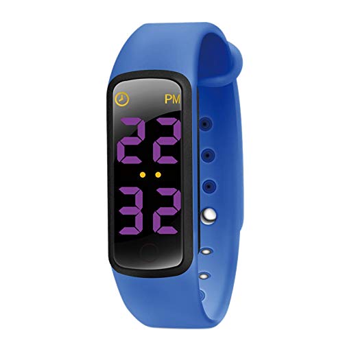 BMYUK Potty Training Watch - Temporizador de Recordatorio para BebéS Resistente l gua - Entrenador de Urinario para Ni？As y Ni？Os - Pantalla LED, 9 Canciones de Bucle - zul