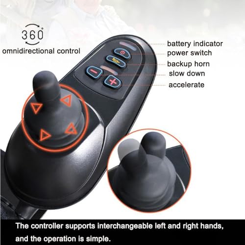 Silla de ruedas eléctrica plegable con baterías de litio, modo automático/manual para un fácil viaje, ideal para adultos y personas mayores