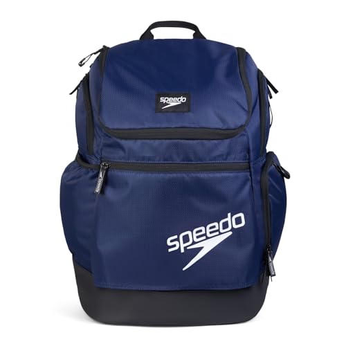 Speedo Unisex Erwachsene Teamster 2.0 Rucksack 35 L | Schwimmtasche | Training | Rucksack Tasche, Dark Heather Blue, Einheitsgröße