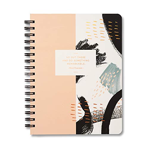 Spiral Journal by Compendium:  Go out there and do something remarkable.  – A Spiral Notebook with 192 Lined Pages, College Ruled, 7” x 9.25”