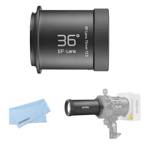 Image of Godox SP-36 36° Projection Lens Compatible with Godox ML- SP, AD-FP, FP-M, FP-R Projector Attachment, EF Lens Mount for Spotlight Projection System.