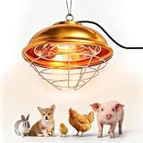 Rotlichtlampe Wärmelampe für Küken – inkl. 1,7m Kabel & 2m Kette