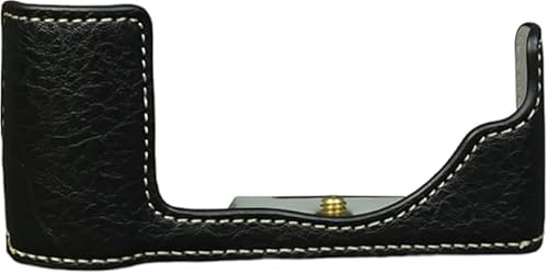 �yFotee�zFor OLYMPUS PEN E-P7 �J�����P�[�X PU���U�[�n�[�t�P�[�X �n�[�t�J�o�[ �ی�P�[�X �V���v�� �����h�~ �I�����p�X �J�o�[ �J�����ی� �Ռ��z�� (�u���b�N)