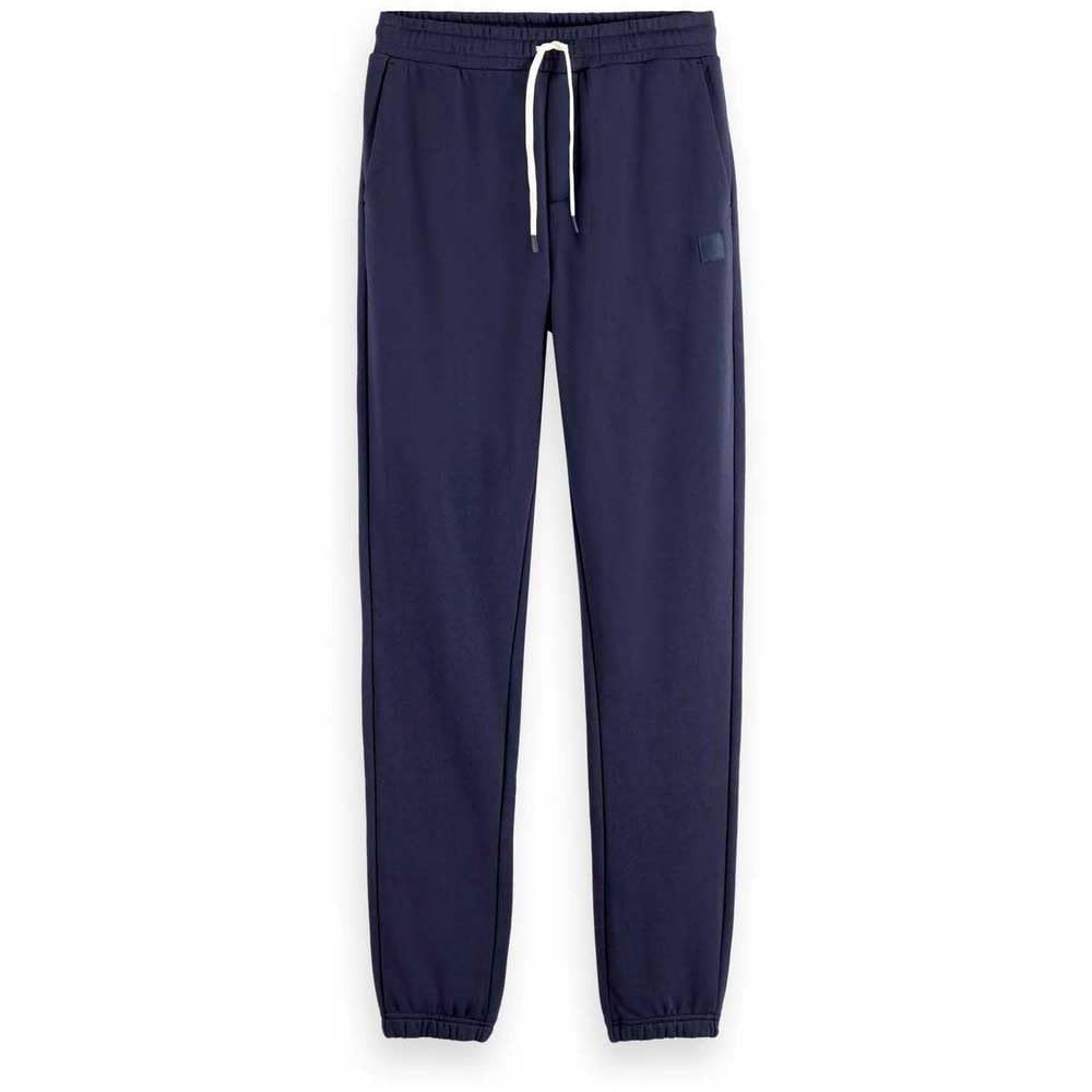 Scotch & Soda Mens Essential Badge Logo Sweatpants, Night, XL UK