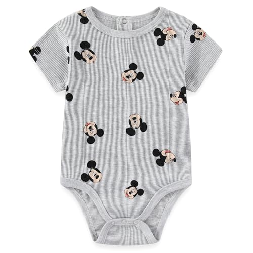 Disney Mickey Mouse Baby Boys Creeper and Pants Set with Bib for Newborn and Infants2