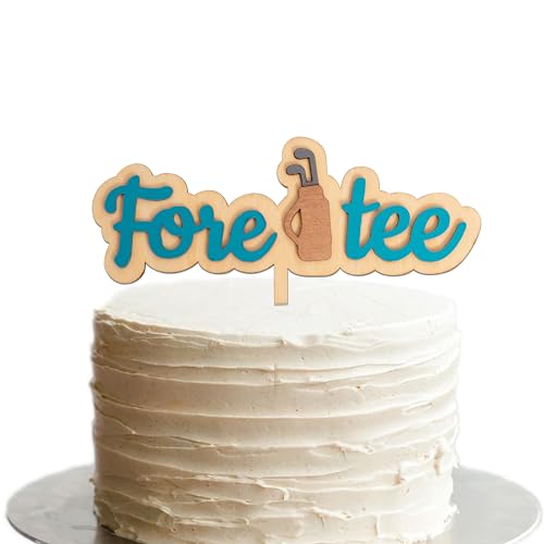 Thir Tee Wood Cake Topper - Golf 30th Birthday Party Decorations,Golfing Party Decor,Happy 30th Golf