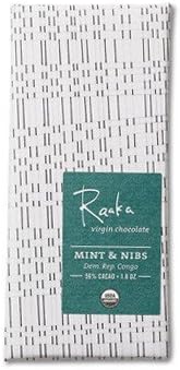 Raaka Mint & Nibs Organic Chocolate Bar 56% Cacao