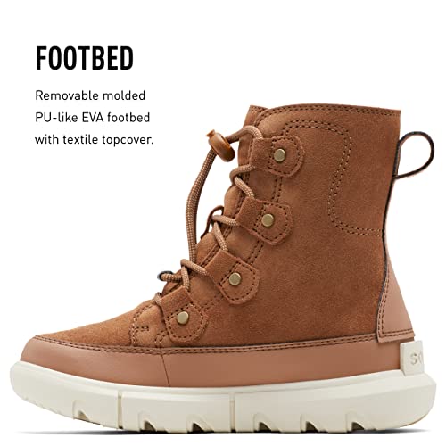 Sorel Youth Unisex Little Children's Explorer Lace Waterproof Boots - Velvet Tan, Chalk - Size 10 #TOP3
