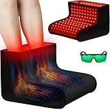 Red Light Therapy for Feet, 48W 320 LED Red & Infrared Light Device with 660nm Redlight & 850nm Infrared Light Wavelengths for Feet Foot Ankle Pain FSA Eligible