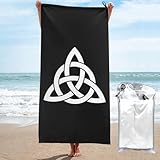 BYOBLU Celtic Knot Irish Beach Towel Absorbent Bath Towel Quick Dry Towel Oversized Super ​27.5"X55"